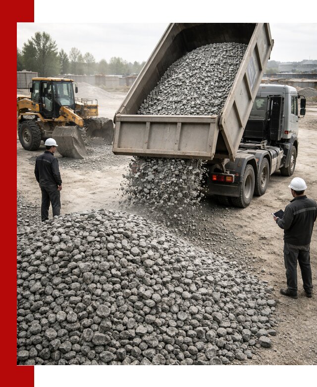 Доставка гранитного щебня фракции 20-40 в Балашове