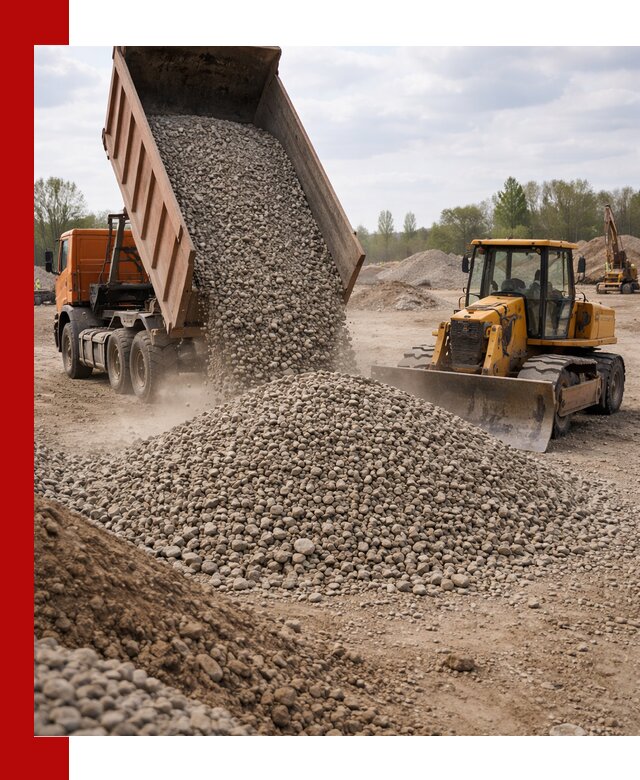 Доставка гравийного щебня фракции 40-70 в Балашове