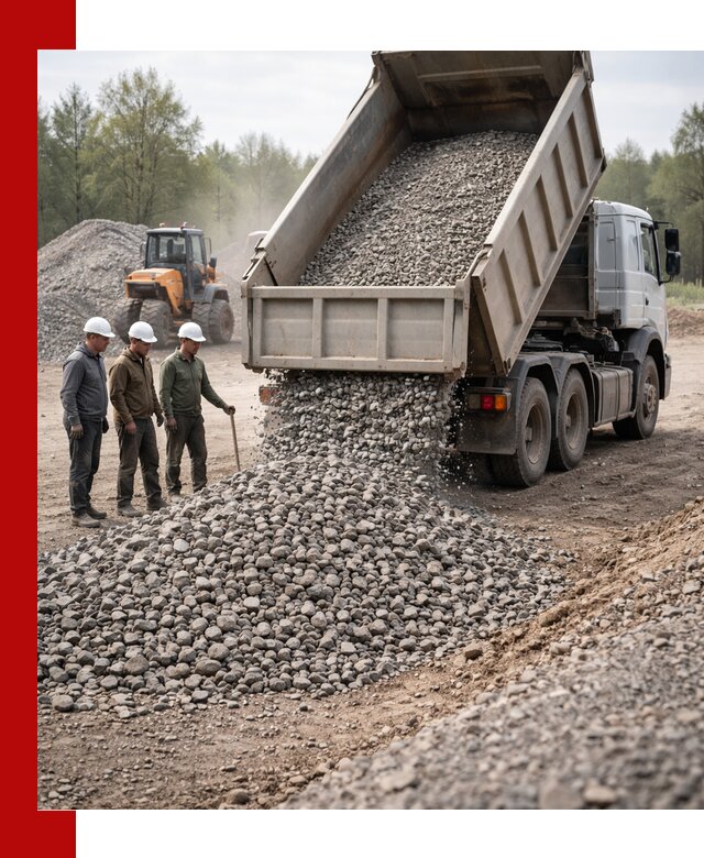 Доставка гравийного щебня фракции 70-120 в Балашове