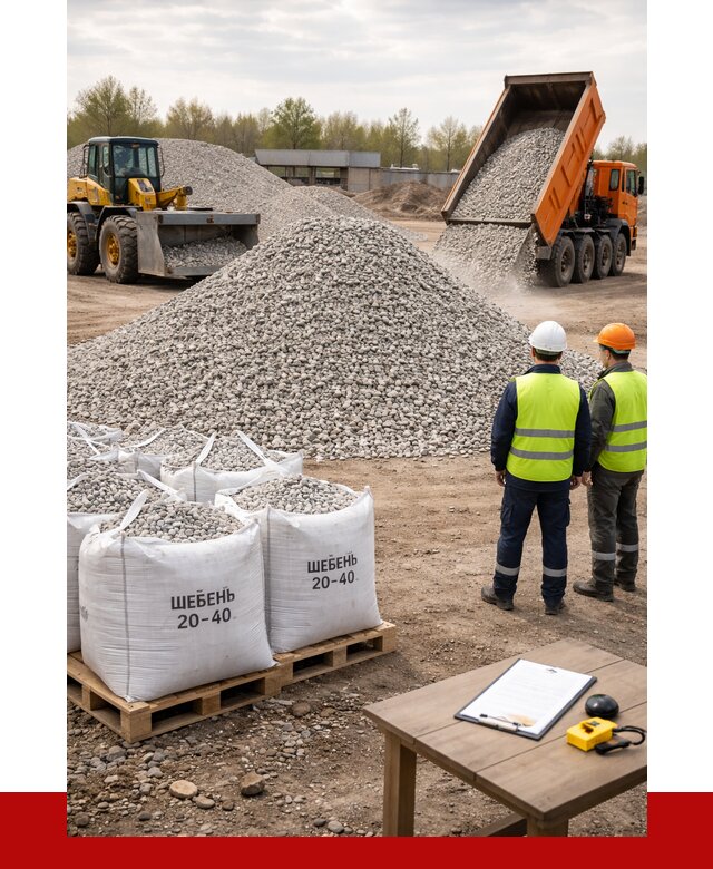 Известняковый щебень 20-40 в Балашове от 2135 р. ПРОНЕРУДБла