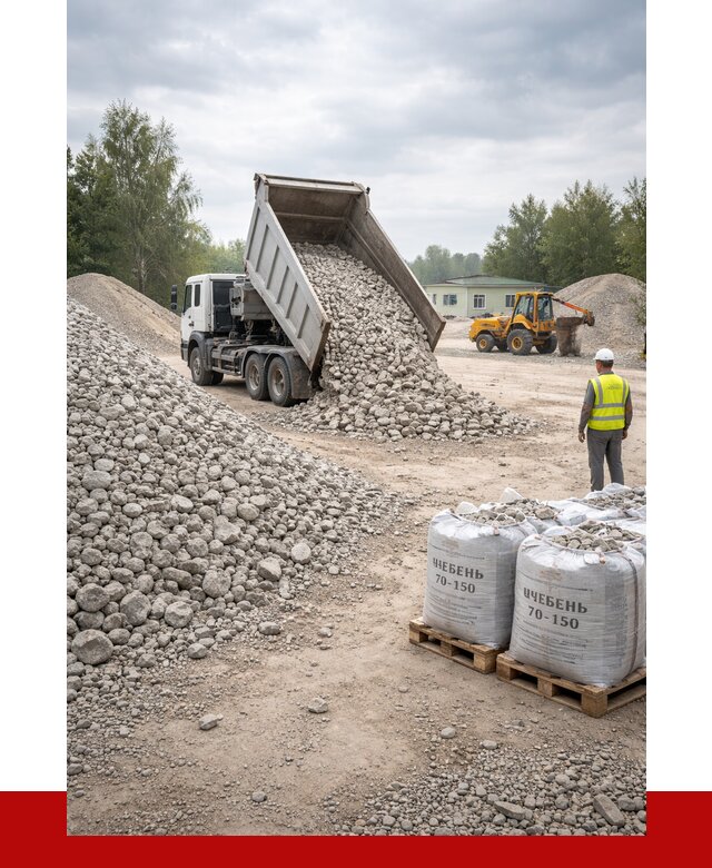 Известняковый щебень фракция 70-150 в Балашове от 1271 р. | ПРОНЕРУДБла