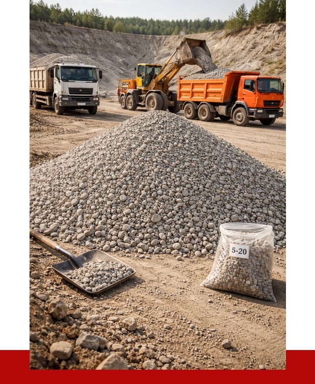 Доломитовый щебень фр. 5-20 в Балашове от 4271 р. | ПРОНЕРУДБла