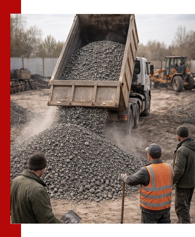 Доставка шлакового щебня в удобные сроки по выгодной цене в Балашове