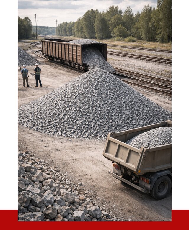 Железнодорожный щебень 20-60 в Балашове от 1729 р. | ПРОНЕРУДБла