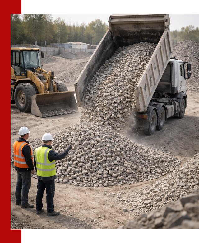 Вторичный щебень фракция 40–70 доставка в Балашове