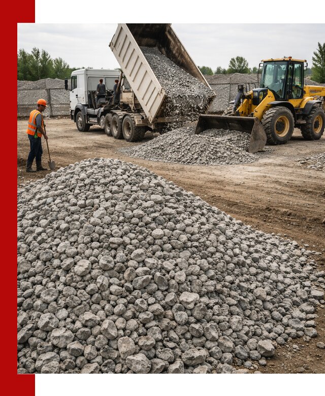 Доставка бетонного щебня фракции 40-70 в Балашове