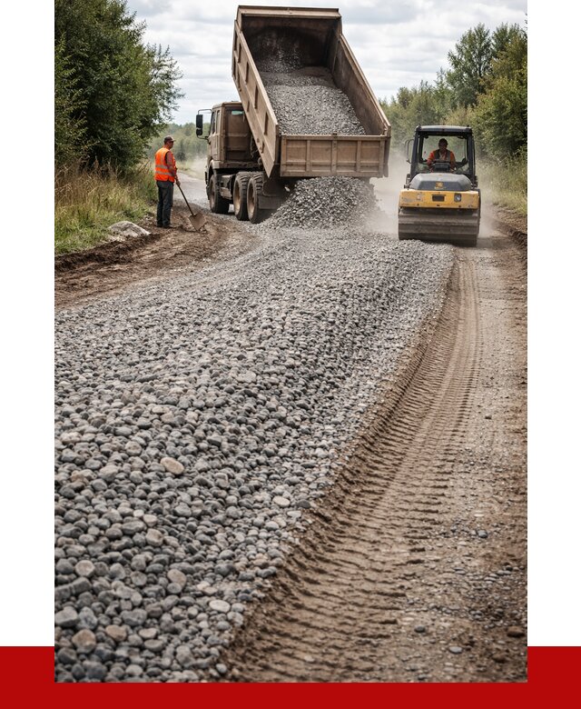 Щебень для отсыпки дороги в Балашове от 2746 р. ПРОНЕРУДБла