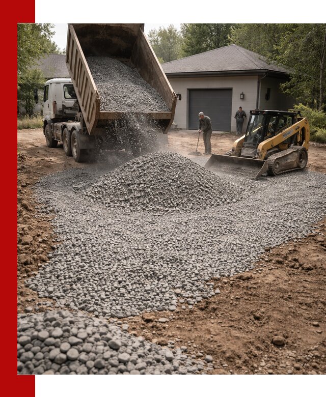Щебень для парковки в Балашове: доставка и укладка качественного материала