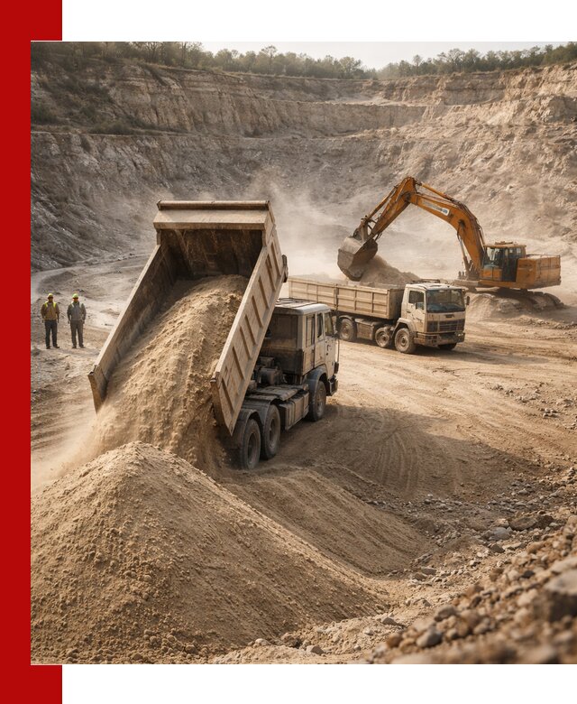 Карьерный песок навалом с доставкой в Балашове