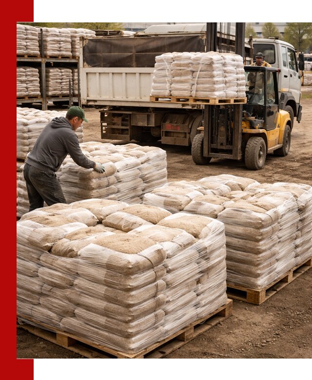 Карьерный песок в мешках с доставкой в Балашове