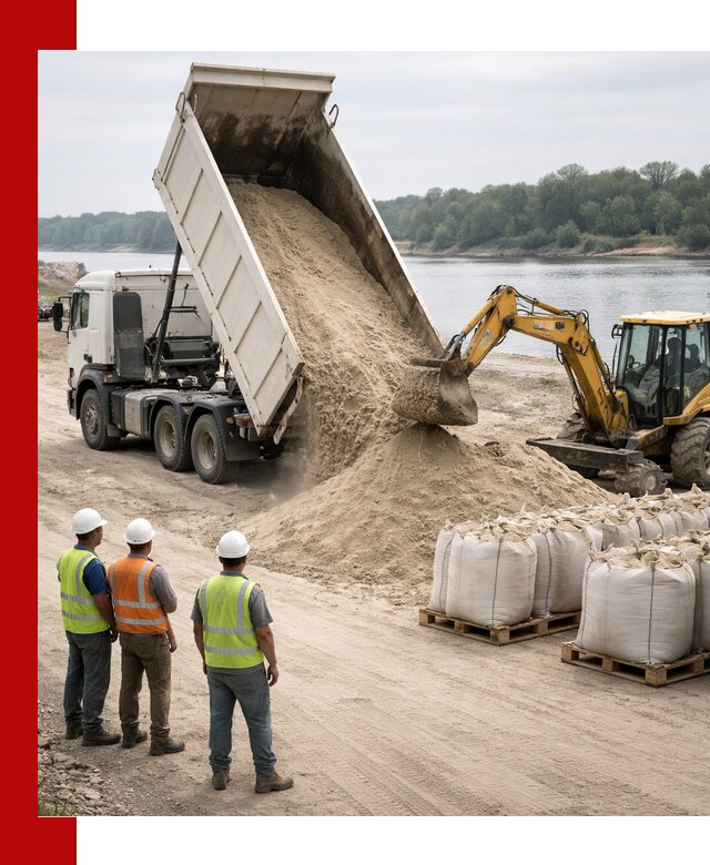 Доставка речного песка в Балашове самосвалами и погрузкой