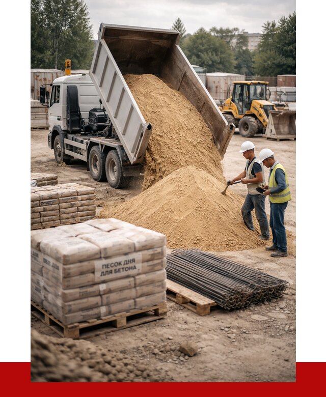 Песок для бетона в Балашове от 2542 р. с доставкой, ПРОНЕРУДБла