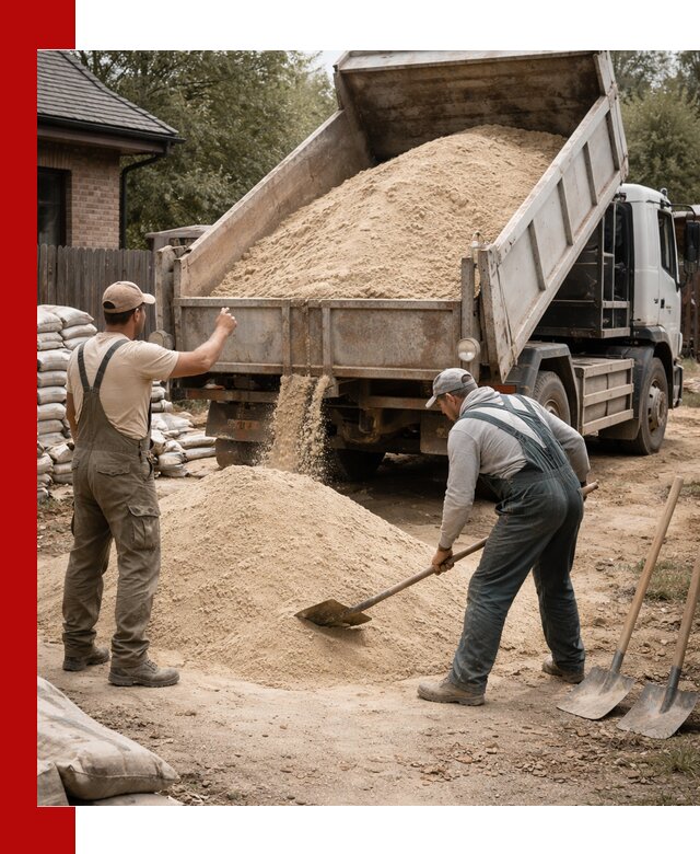Песок для штукатурки с доставкой в Балашове качественный и чистый