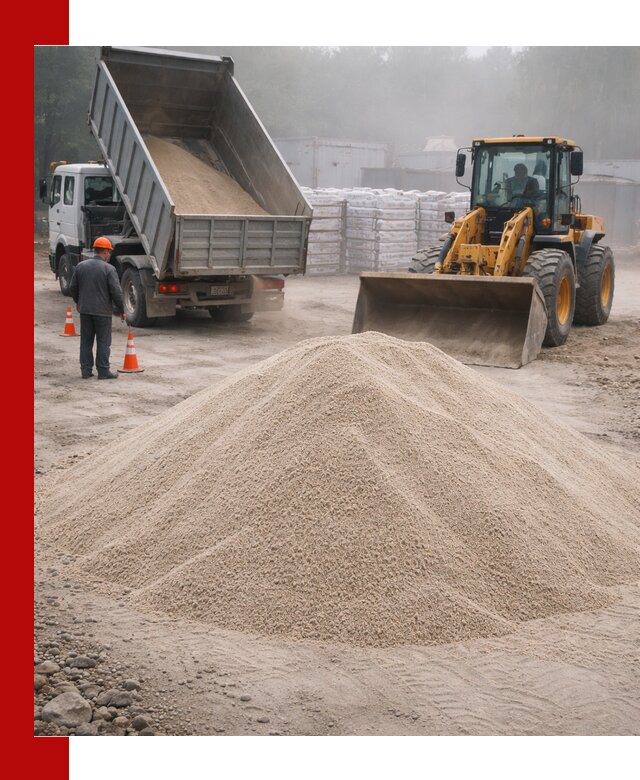 Кварцевый песок фракция 0–8 для стройработ в Балашове
