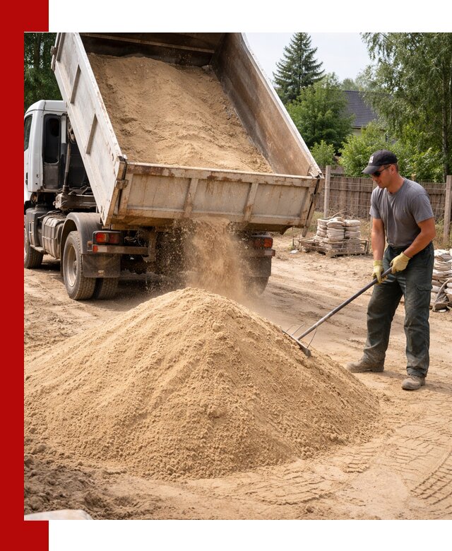 Доставка сухого песка самосвалами в Балашове
