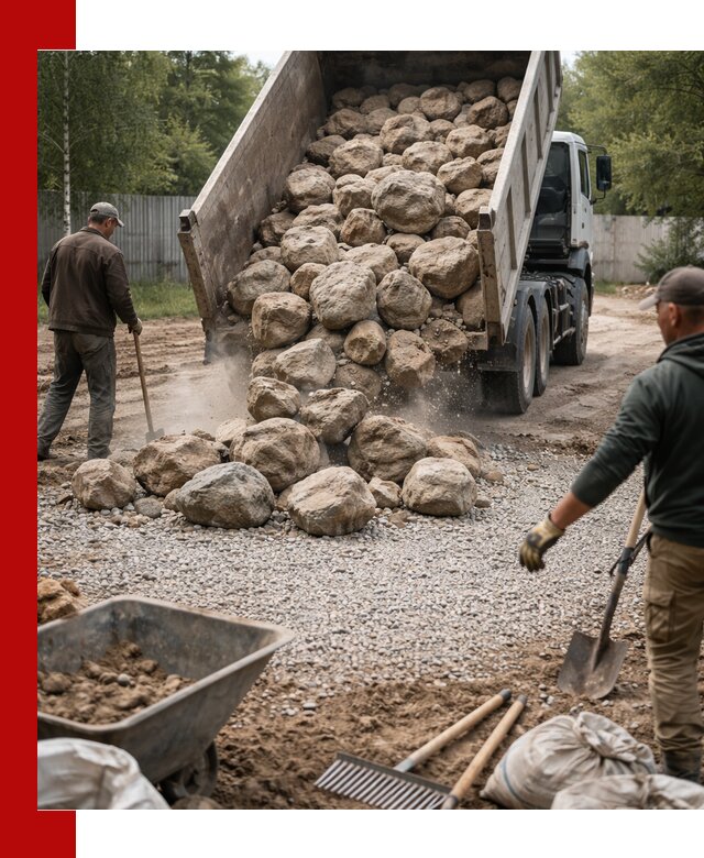 Доставка и укладка булыжника в Балашове