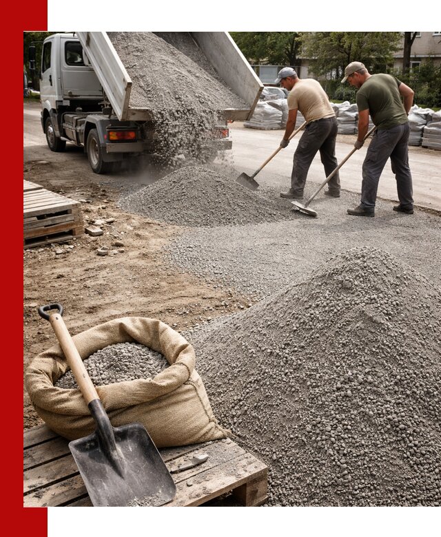 Отсев для тротуарной плитки в Балашове — доставка и укладка