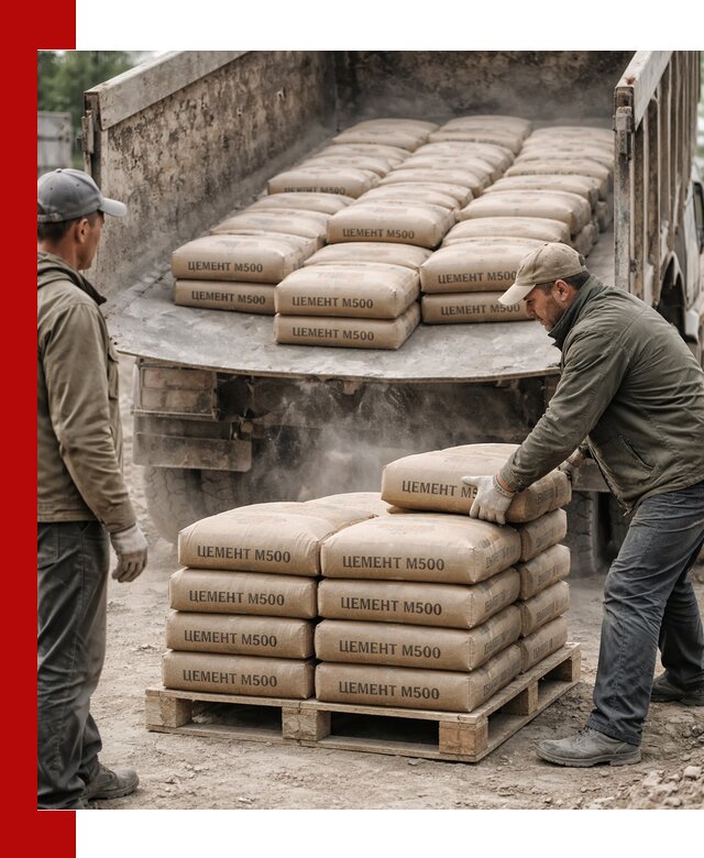 Цемент М500 с доставкой самосвалом в Балашове