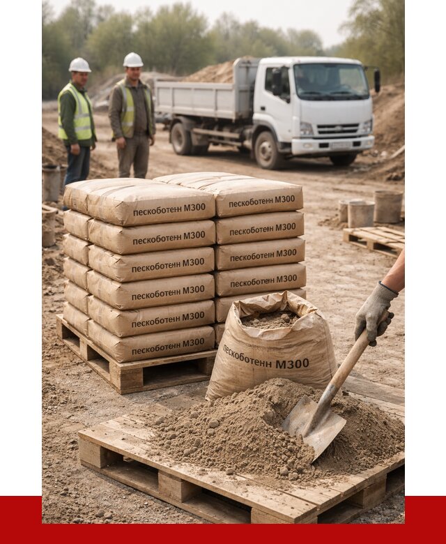 Пескобетон М300 в Балашове с доставкой от 4729 р. за куб | ПРОНЕРУДБла