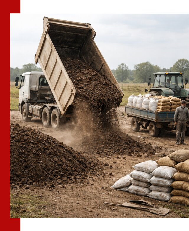 Доставка грунта и удобрений оптом в Балашове для сельхоз и строительства