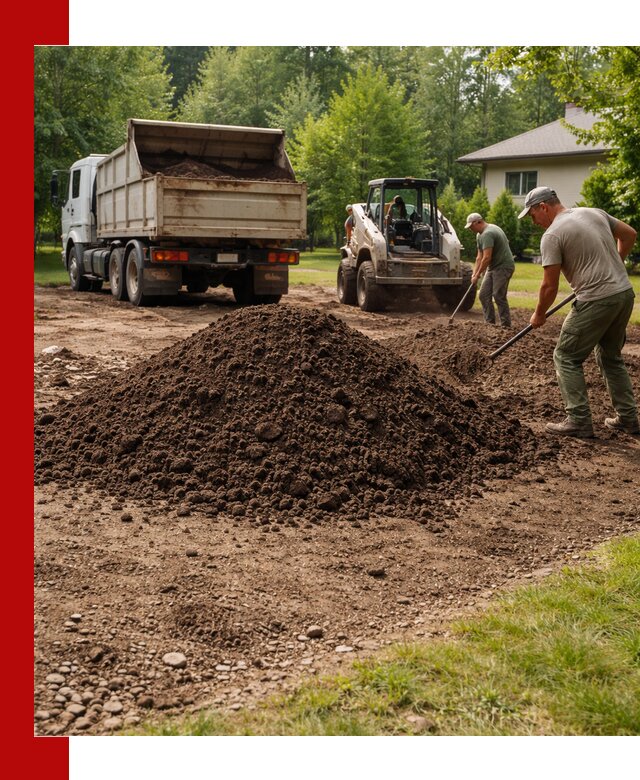 Доставка и укладка грунта для газона в Балашове