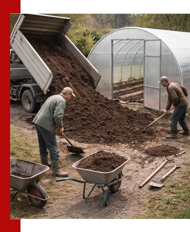 Грунт для теплицы с доставкой в Балашове — плодородный субстрат под растения