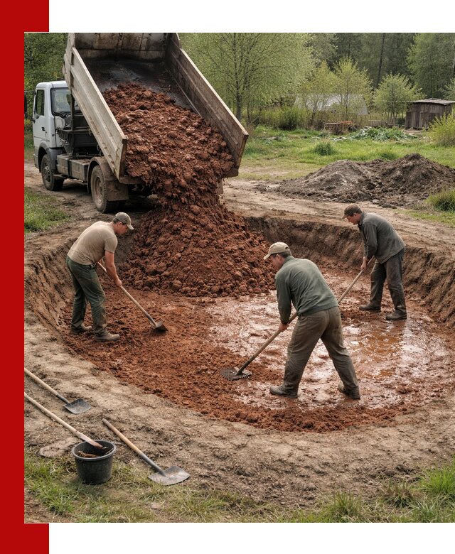 Купить качественную глину для пруда в Балашове