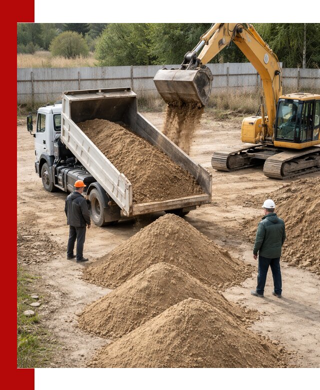 Доставка супеси вагонными и автопартиями в Балашове