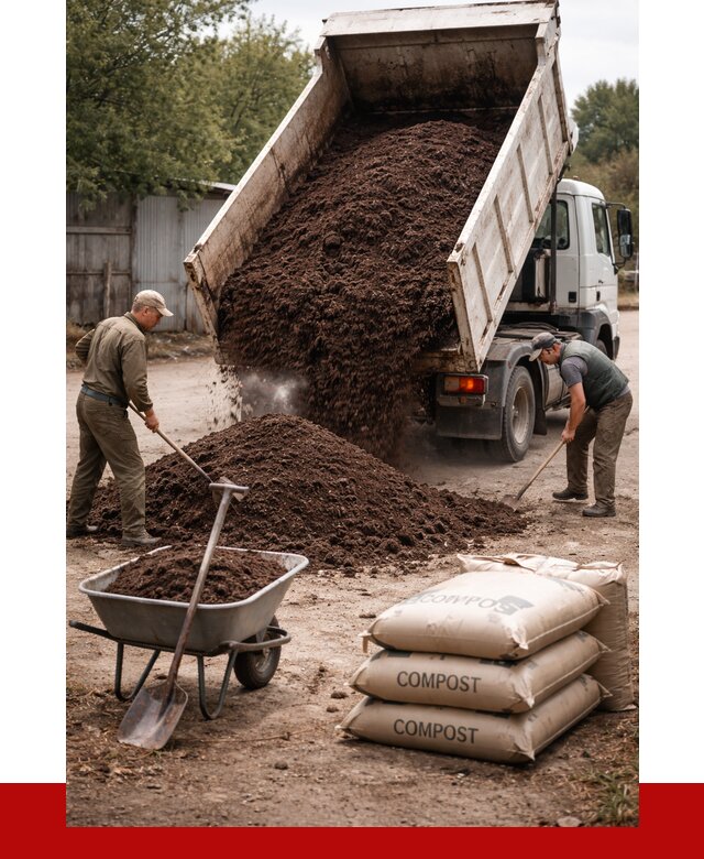 Купить компост в Балашове от 4271 р. за куб с доставкой | ПРОНЕРУДБла