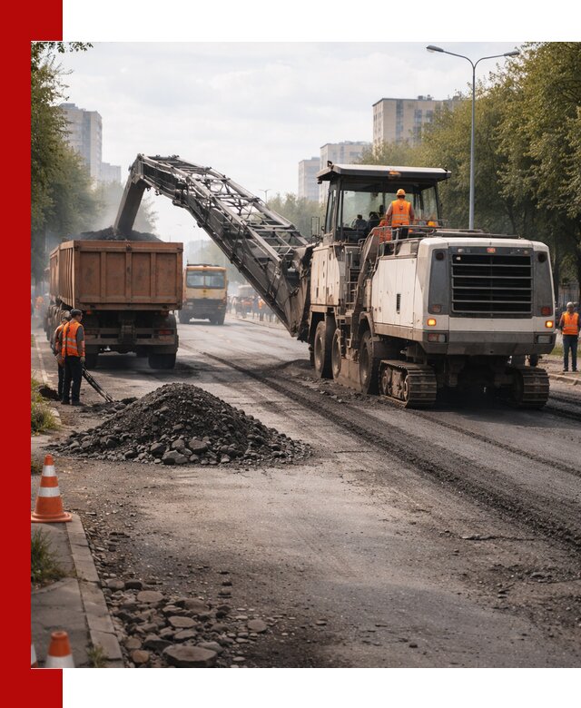 Фрезерованный асфальт в Балашове — удаление и вывоз старого покрытия