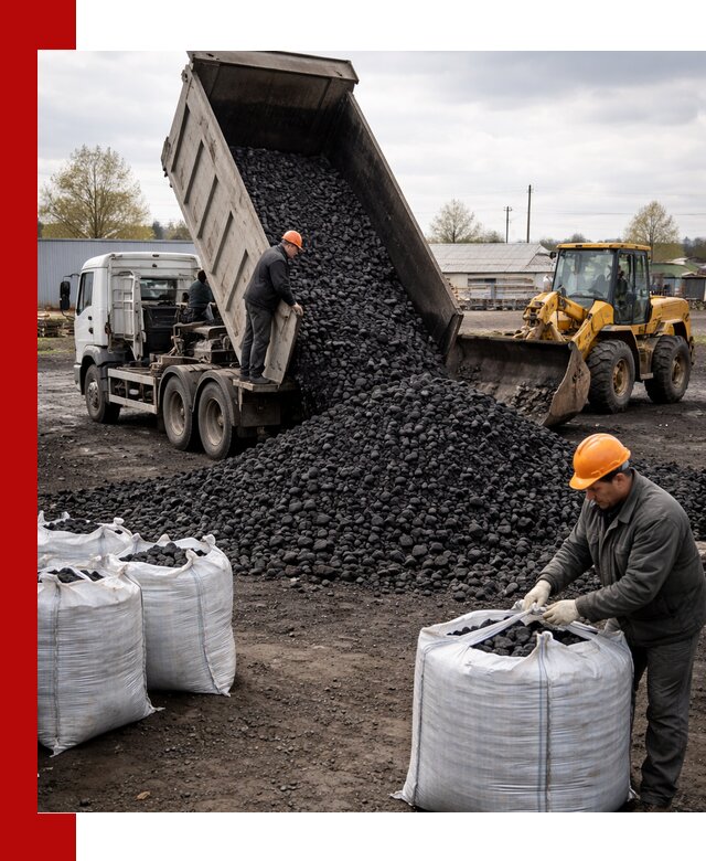 Доставка каменного угля в Балашове оптом и в розницу