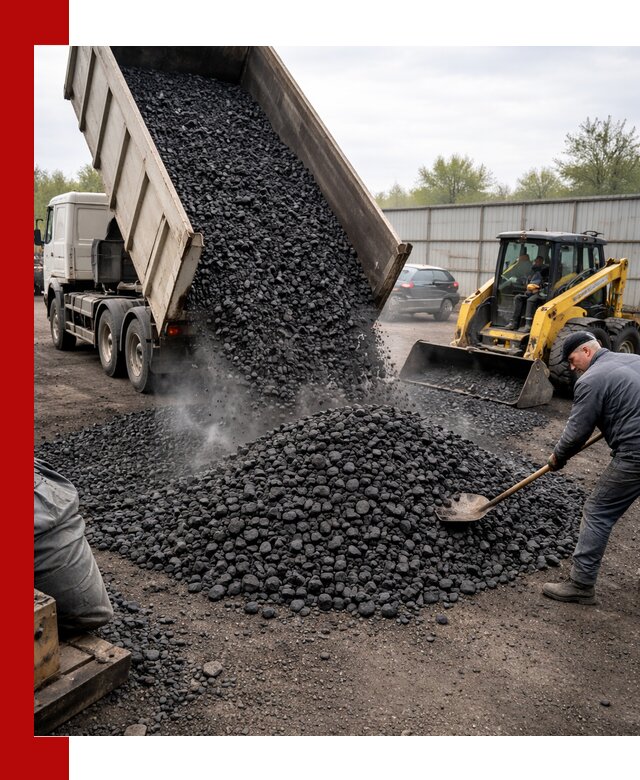 Доставка угля орех в Балашове оптом и в розницу