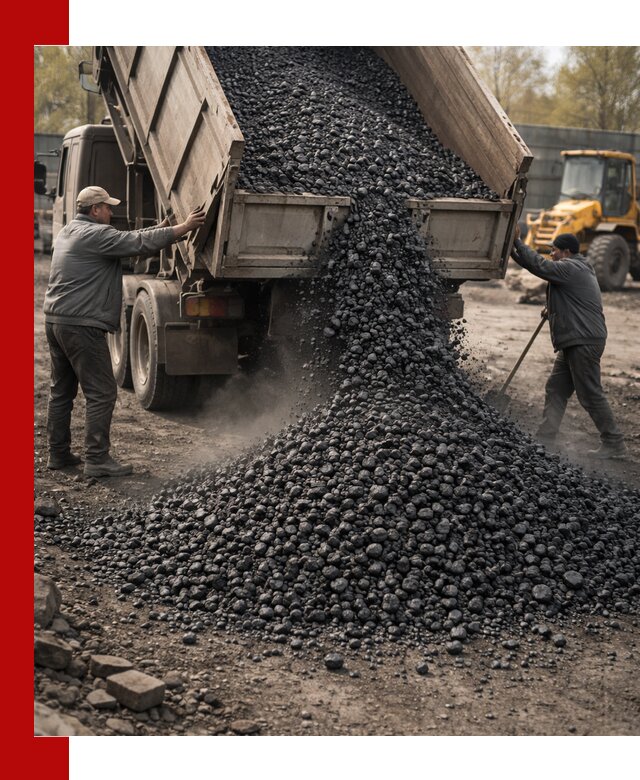 Доставка угля семечка самосвалами в Балашове