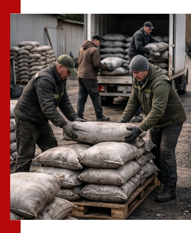 Доставка угля в мешках по выгодным ценам в Балашове