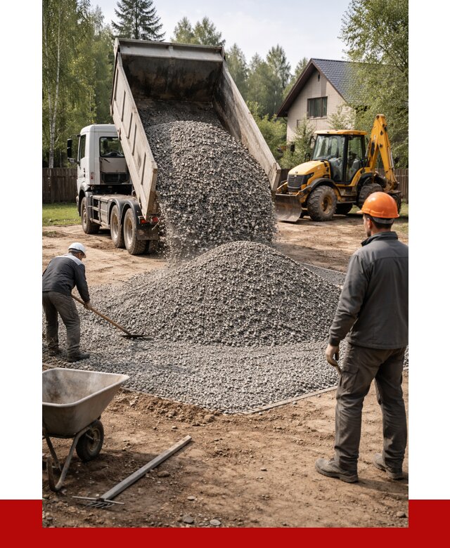 Отсыпка участка щебнем в Балашове от 6610 р. ПРОНЕРУДБла