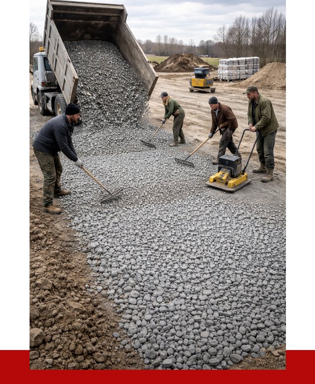 Устройство щебеночной подушки в Балашове от 4576 р. ПРОНЕРУДБла